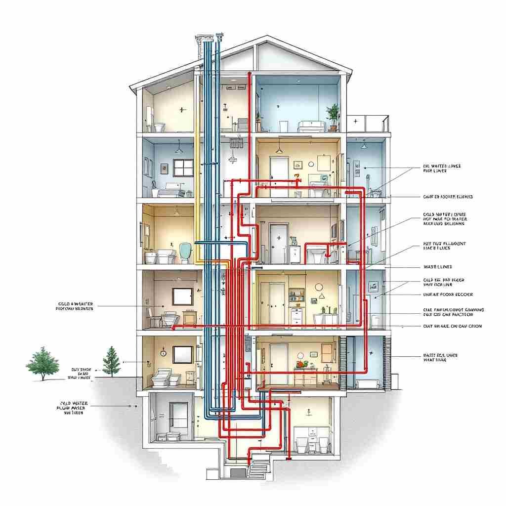 what is a riser diagram plumbing