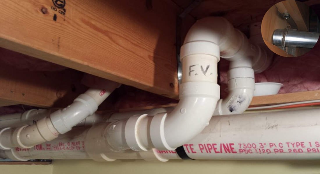 how to fix a leaking home plumbing stack