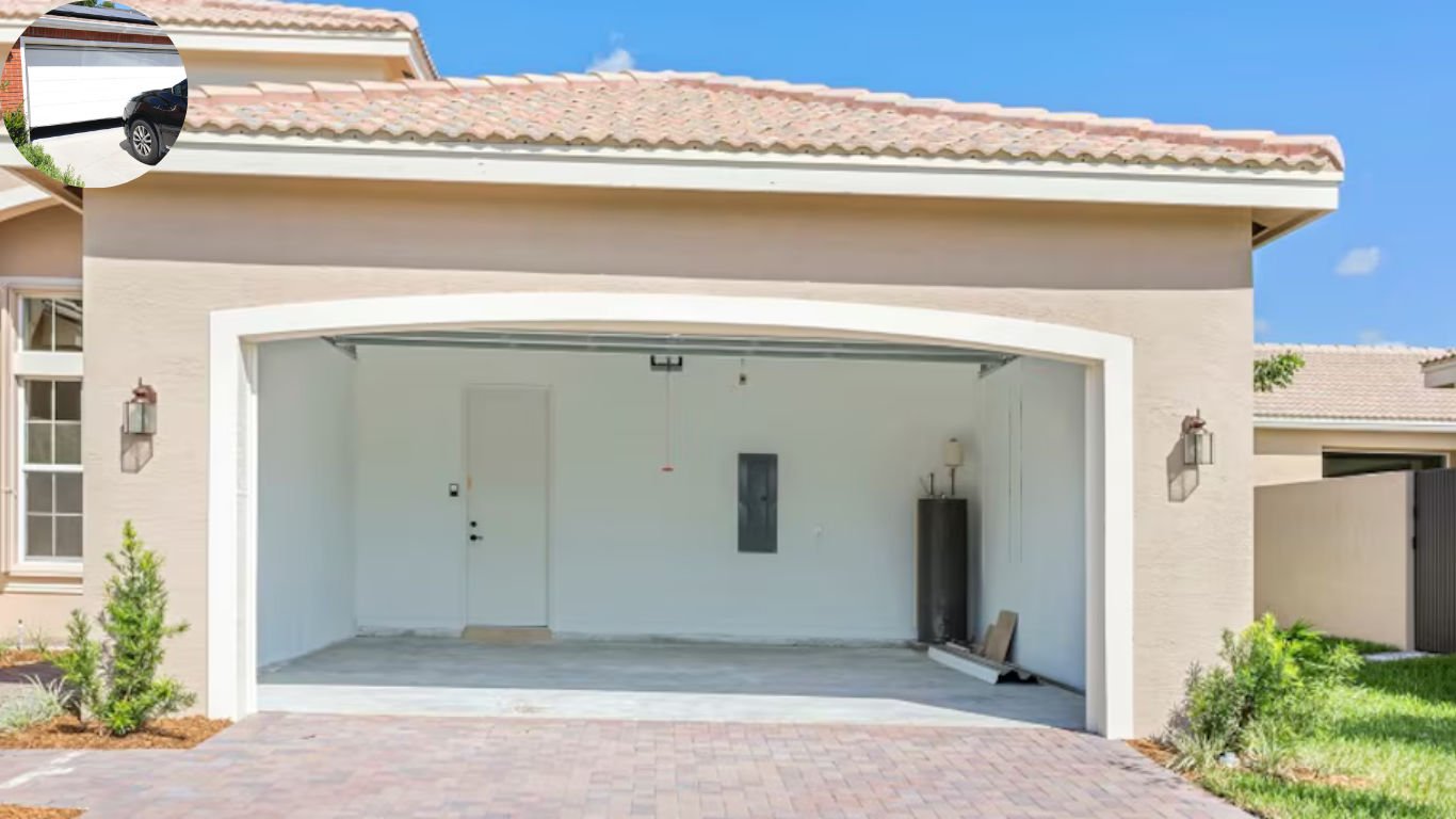 does leaving your garage door open cool house