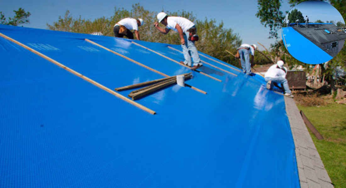 how to temporarily stop a house roof leak