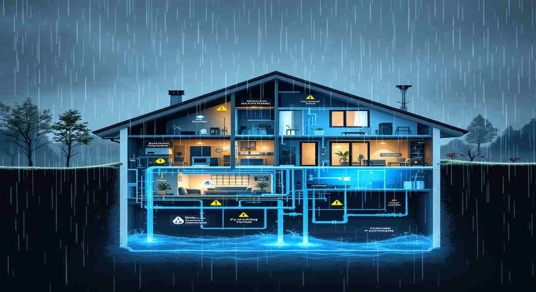 can heavy rain cause home plumbing issues
