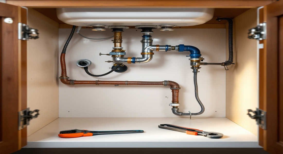 how to fix home plumbing under sink