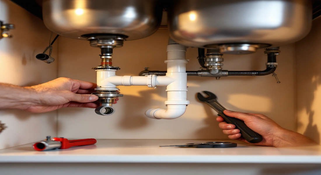 how to fix home plumbing under sink
