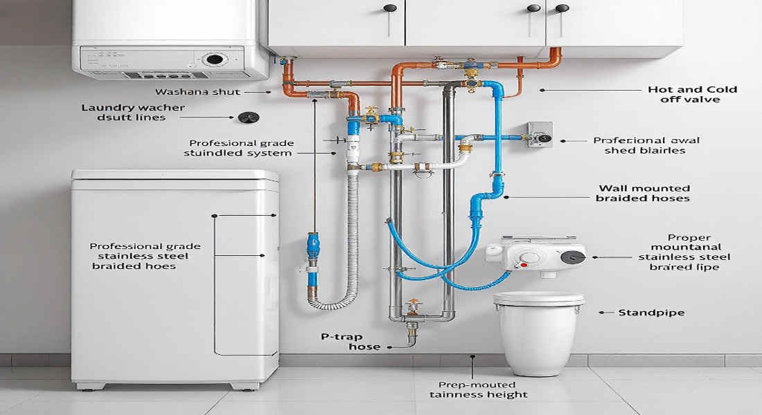 how much does it cost to install plumbing for a home washing machine