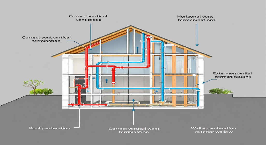 can home plumbing vents terminate horizontally