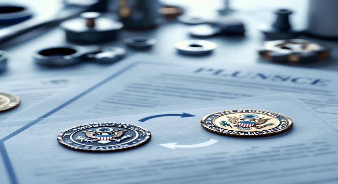 can you transfer house plumbing license to another state