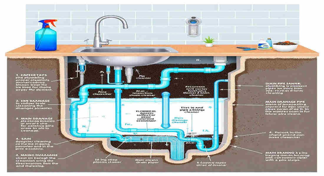 how to clean out house plumbing pipes