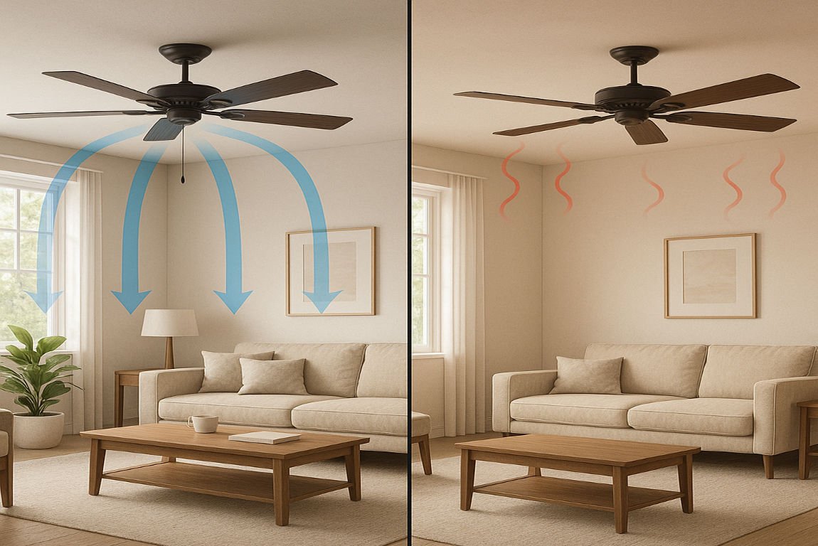 do fans help cool a house