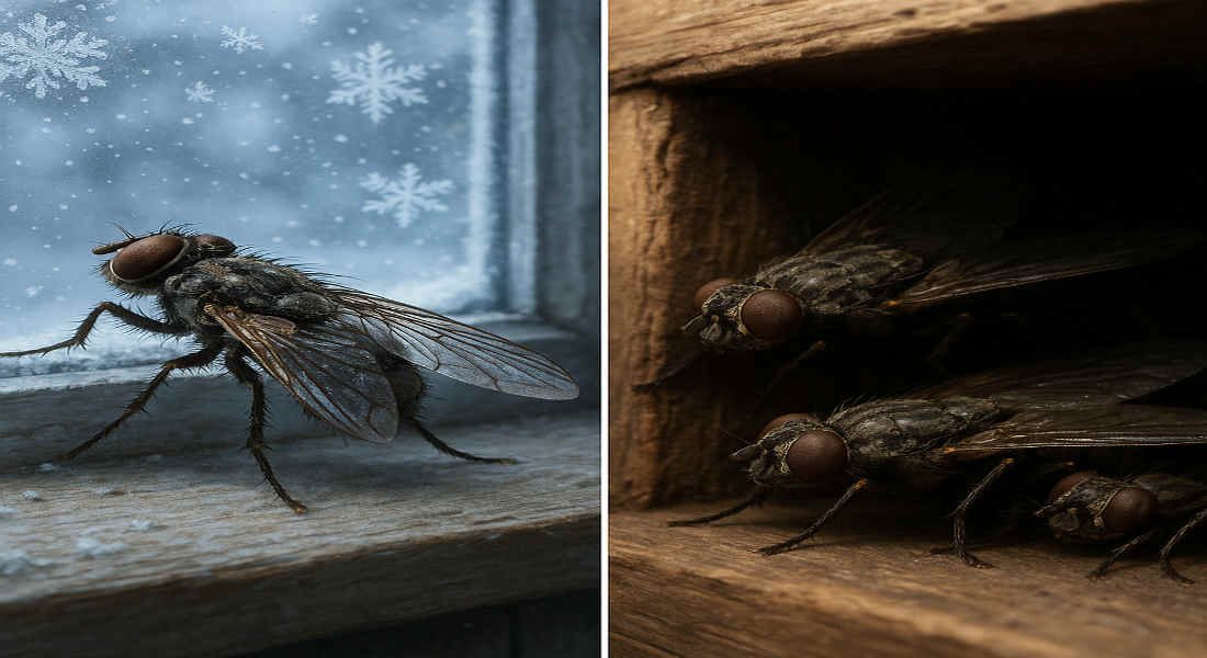do house flies hibernate