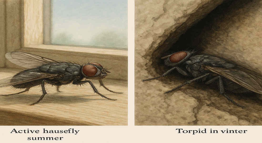 do house flies hibernate