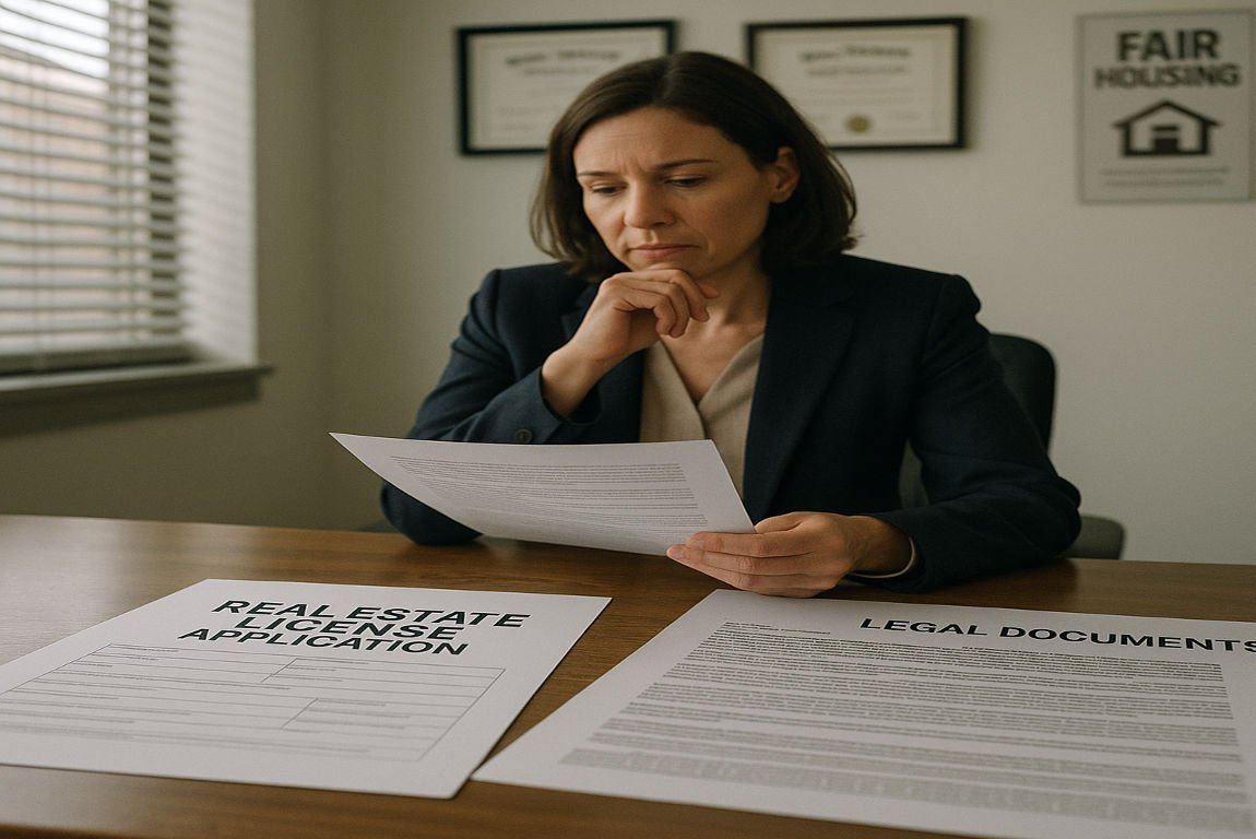 can a felon get a home real estate license