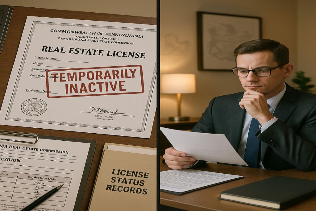How to pause house real estate license