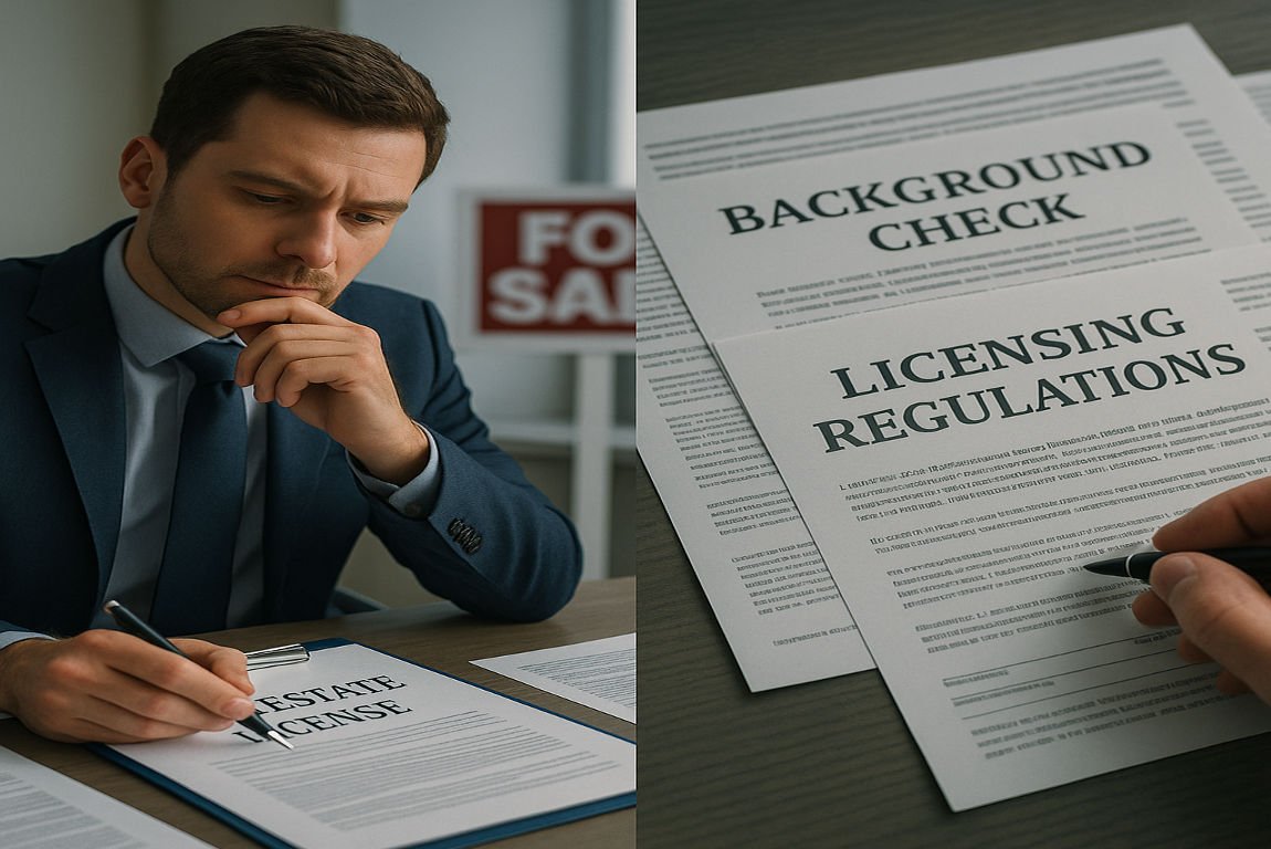 can a felon get a home real estate license