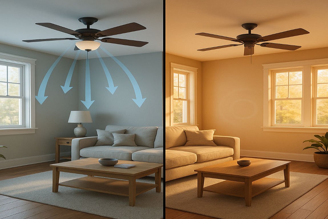do fans help cool a house
