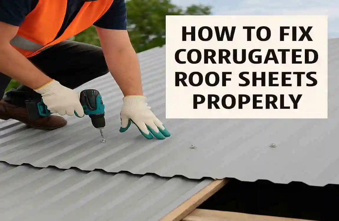 how to fix corrugated roof sheets