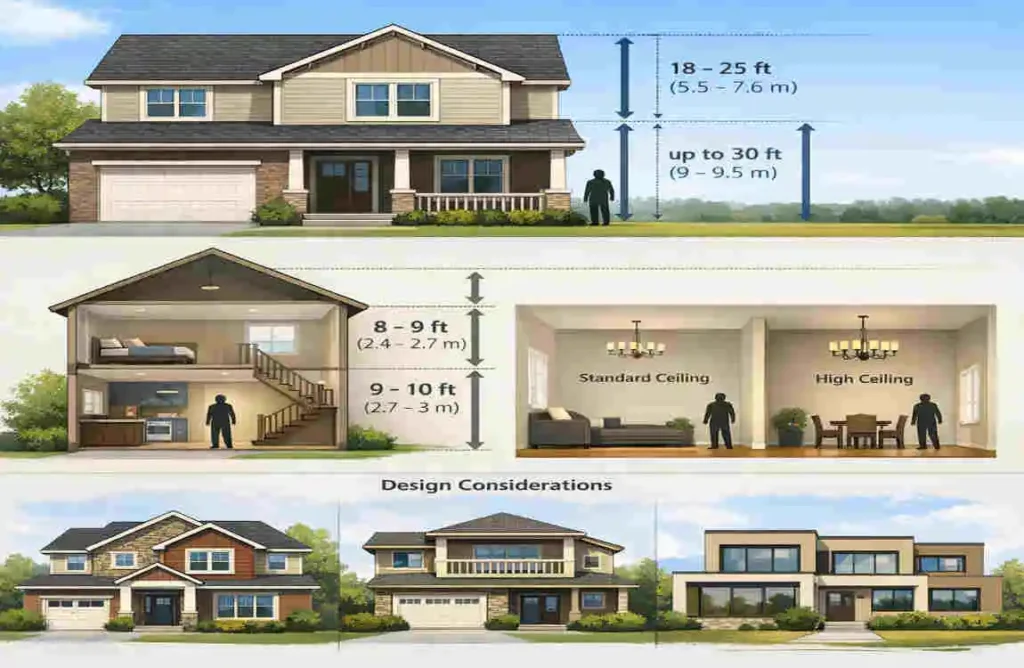 Two-Storey House Height Guide: Typical Ranges, Ceiling Heights, and Design Considerations how tall is 2 storey house