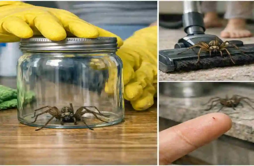 Are big house spiders dangerous when cleaning your home