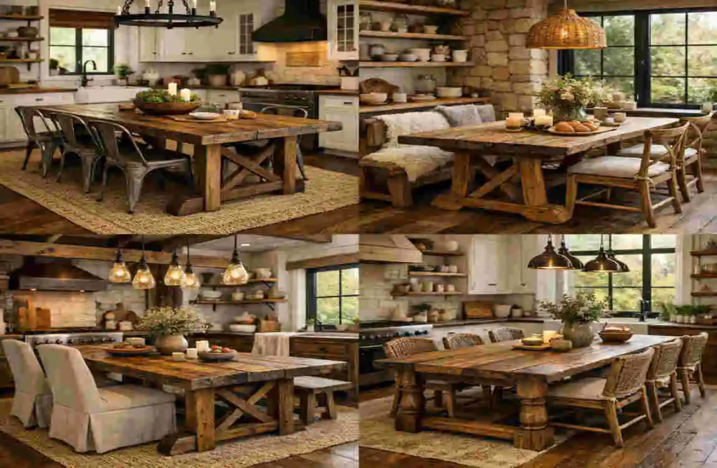 Reclaimed Wood Kitchen Tables