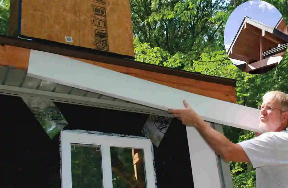 how to add metal frame fascia board on house