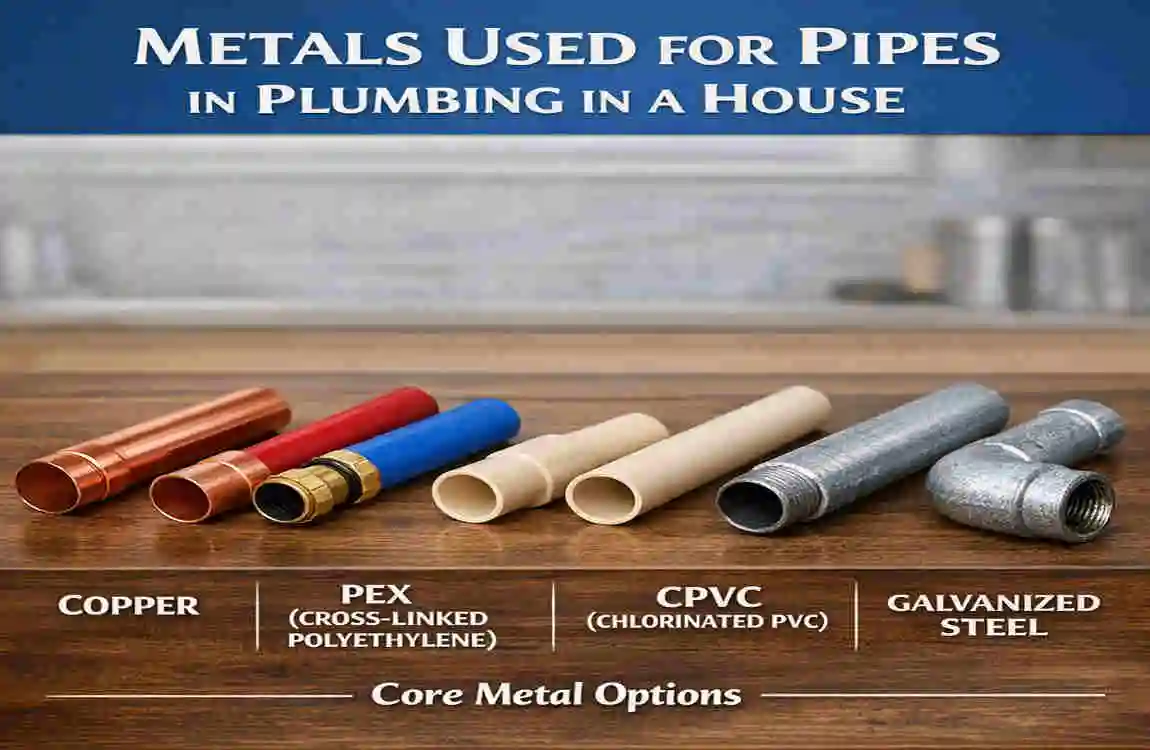 What Metal Is Used for Pipes in Plumbing in a House
