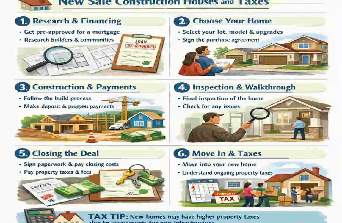 Houses for new sale construction taxes
