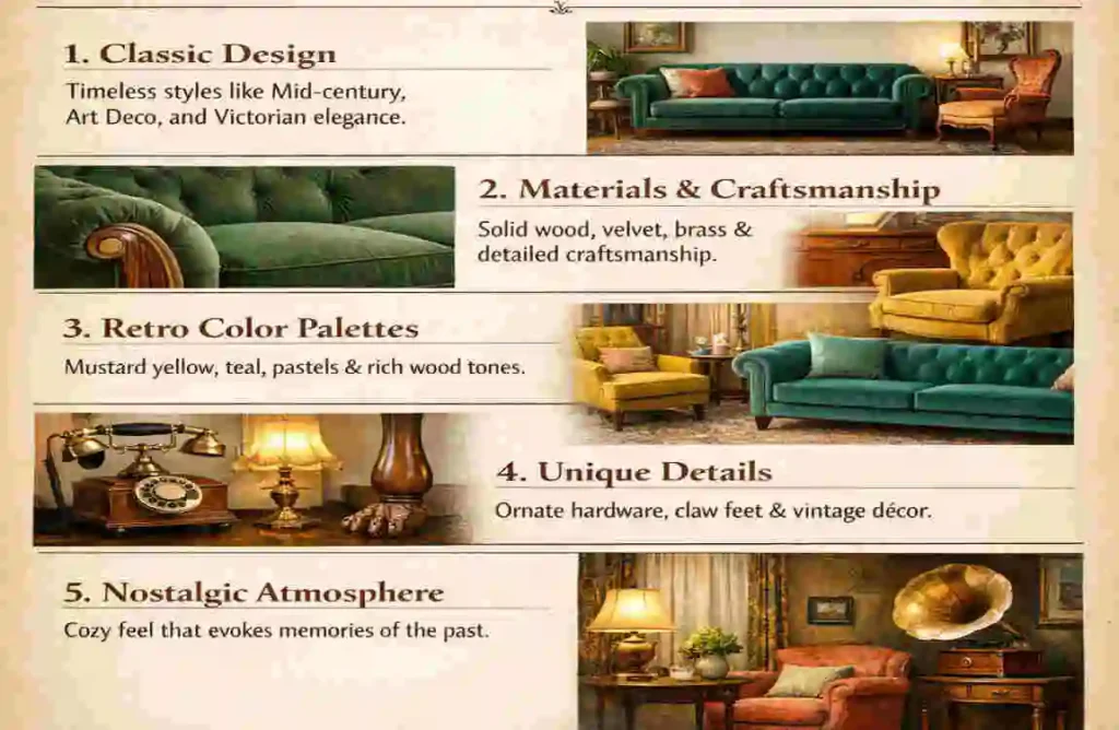 Vintage Inspired Living Room Furniture