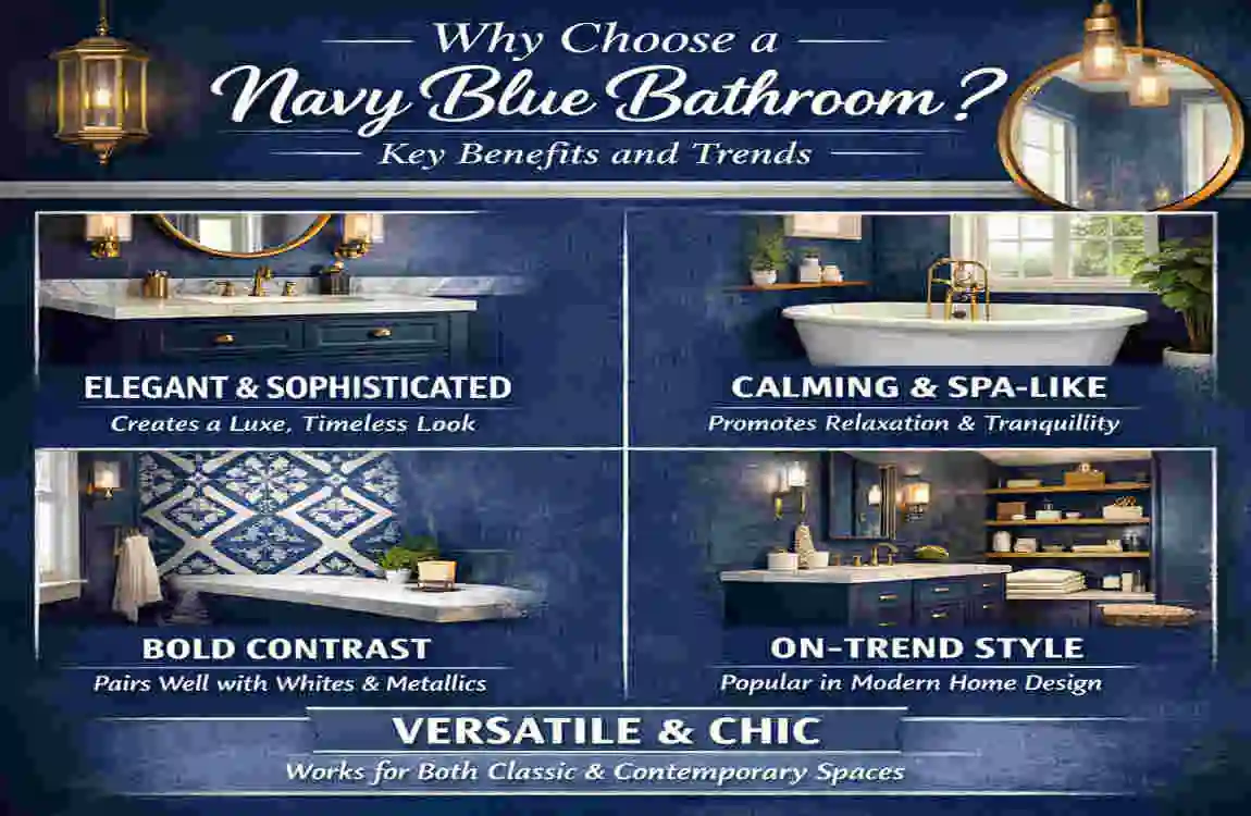 Navy Blue Bathroom