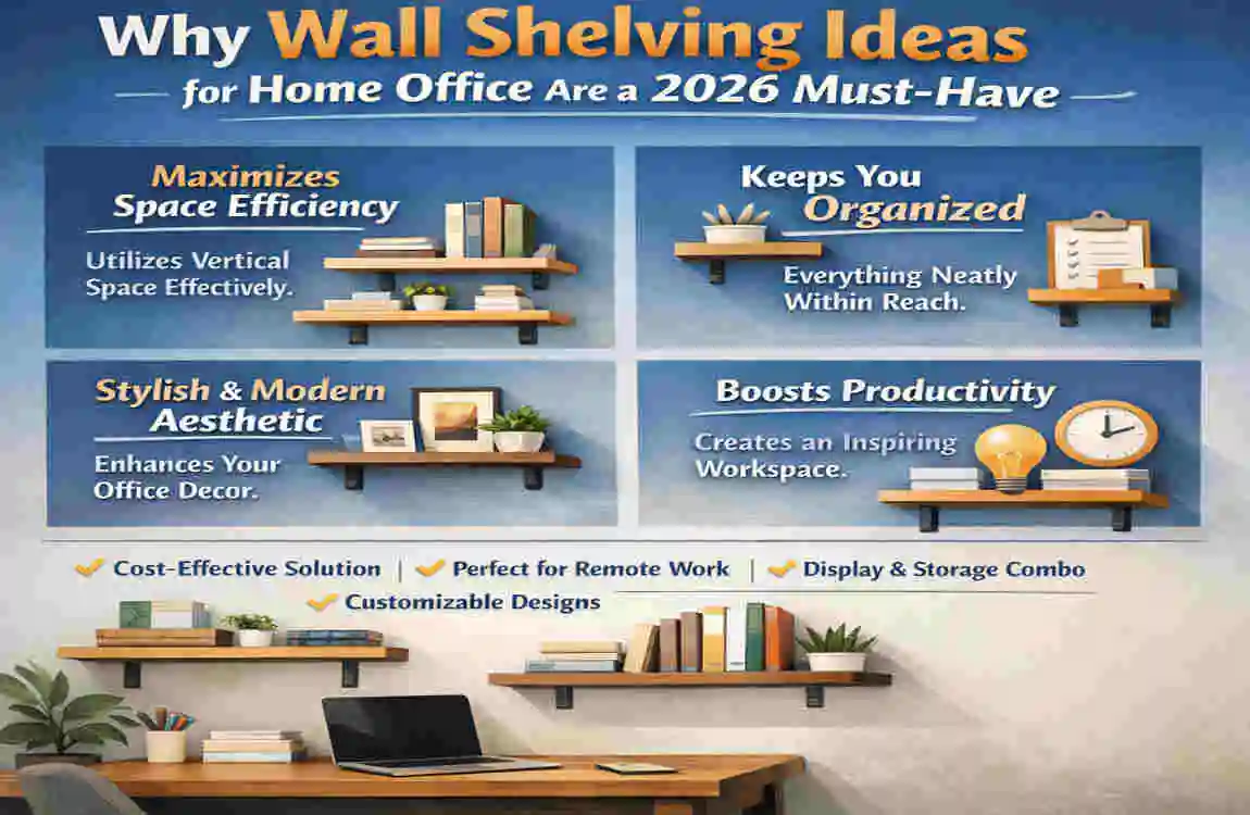 Wall Shelving Ideas for Home Office
