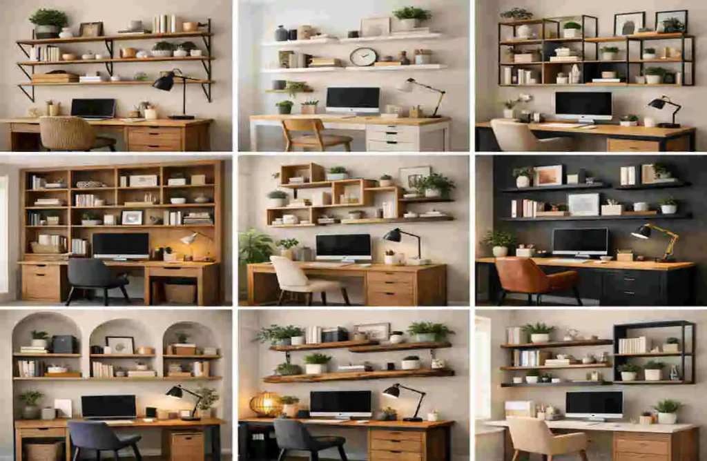 Wall Shelving Ideas for Home Office