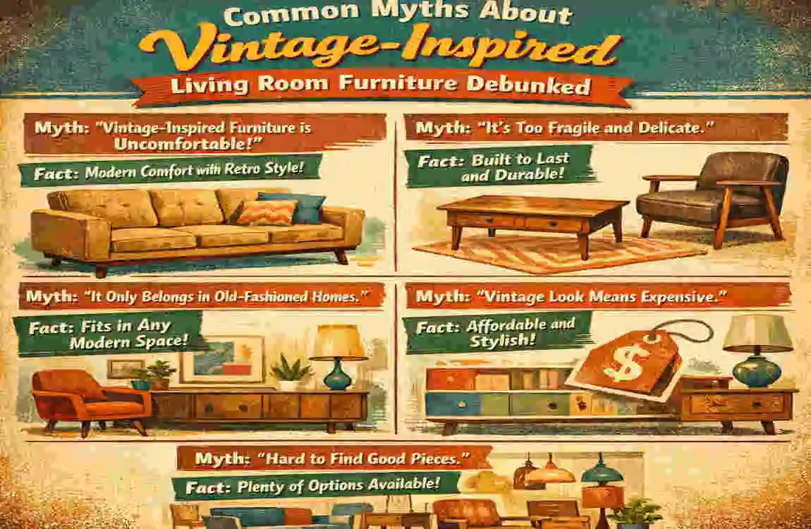 Vintage Inspired Living Room Furniture