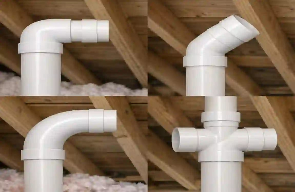 types of plumbing vent elbows in house