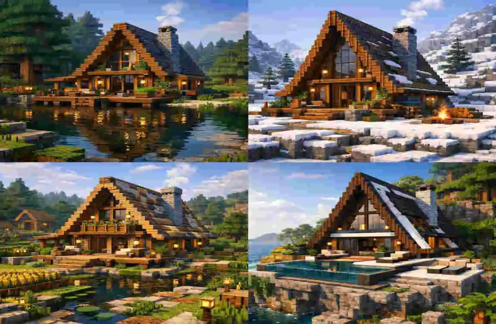 a frame house minecraft