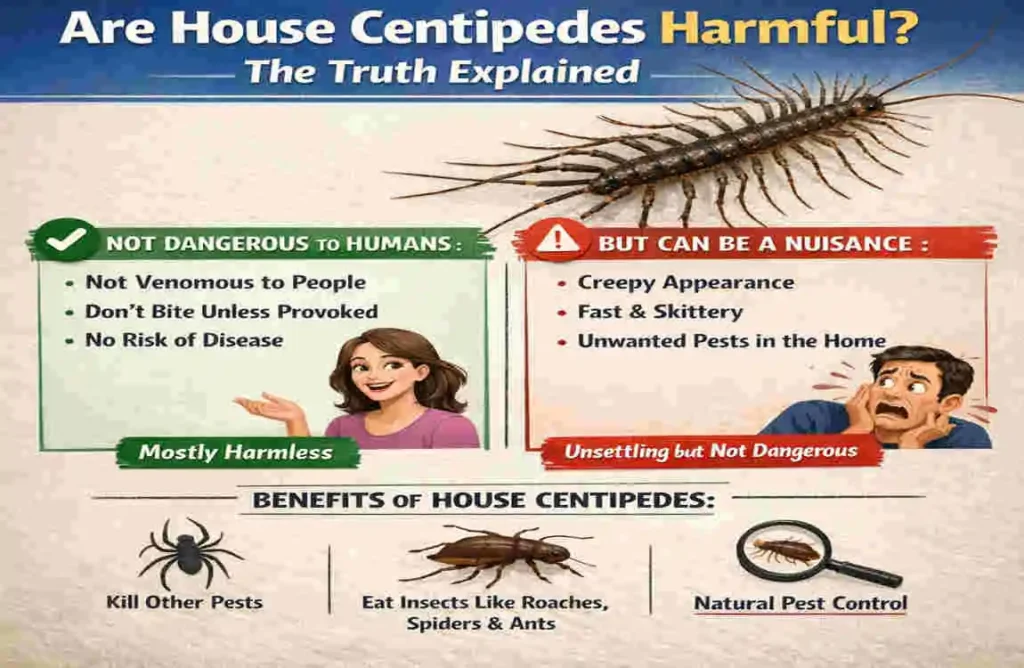 are house centipedes harmful