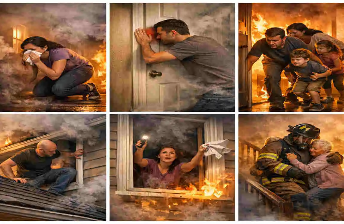 how hot can a house fire get
