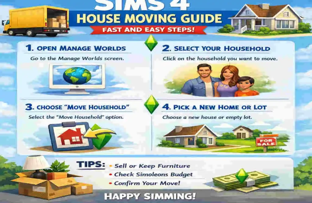 Sims 4 House Moving Guide: Fast and Easy Steps how do you move house on sims 4