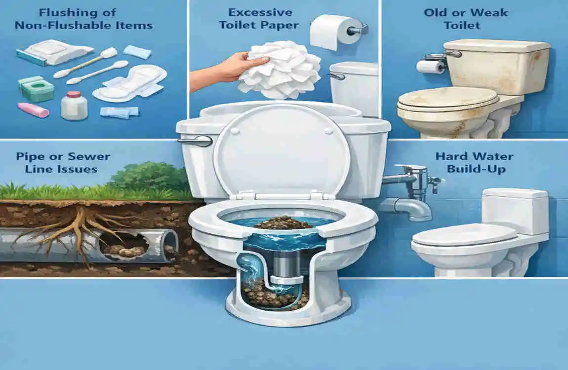 when to call plumber toilet clog