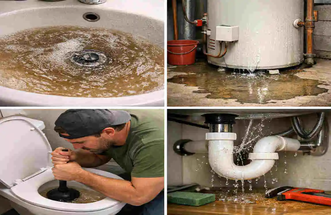 what are most common plumbing problems in cottonwood arizona homes