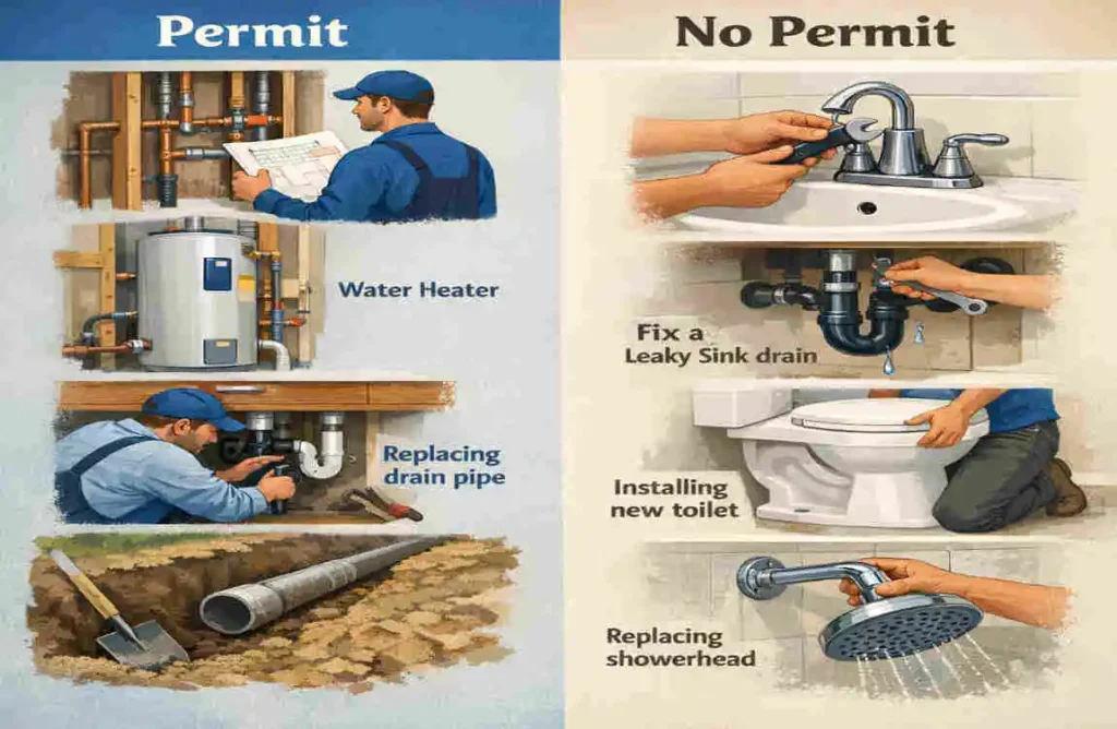 is it illegal to do plumbing without a permission