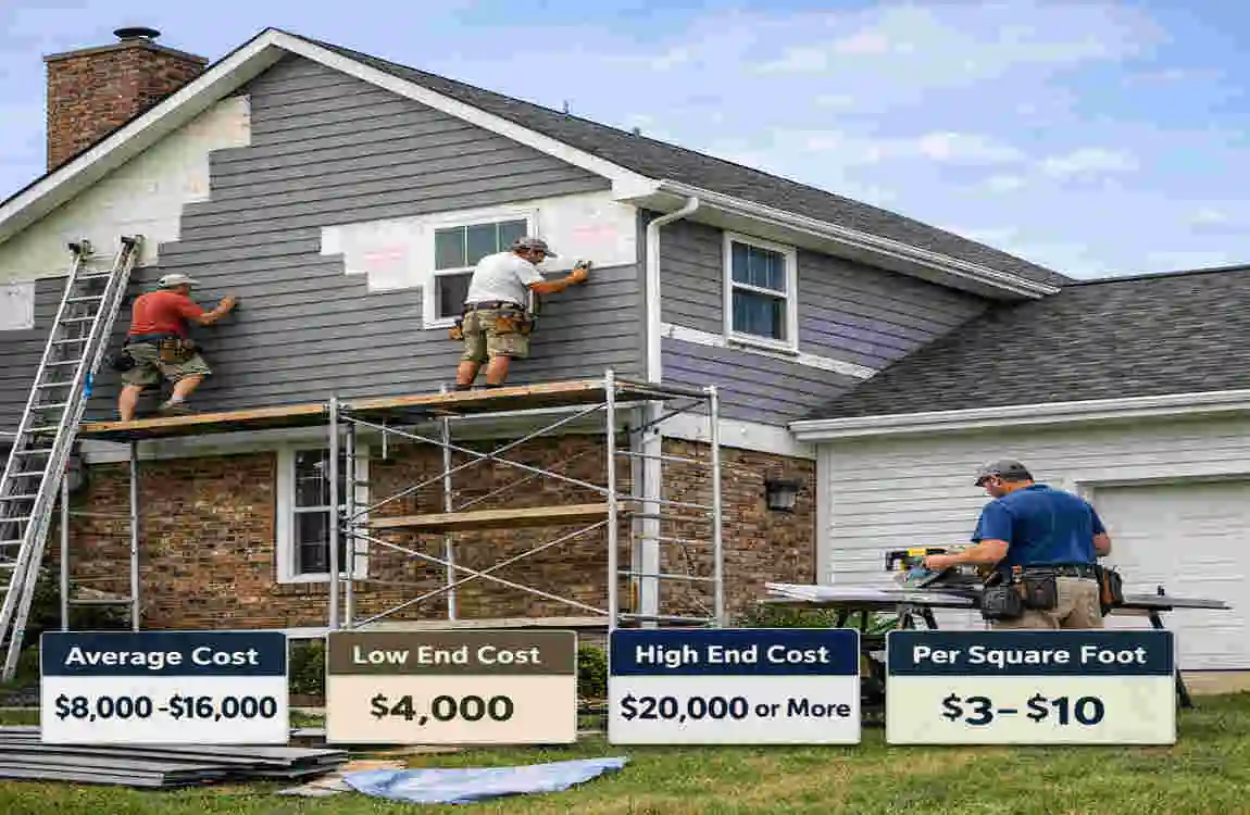 How Much Is New Siding on a 2 Story House?
