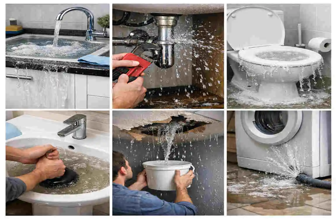 have a plumbing emergency in home