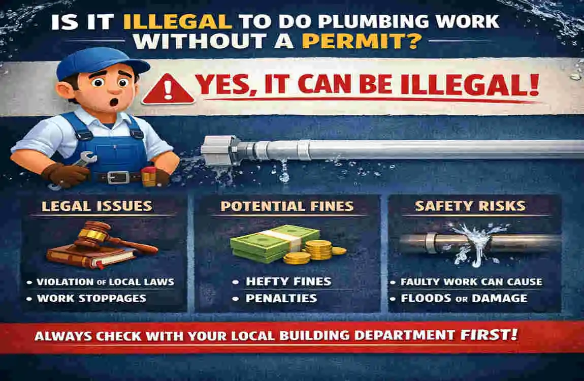is it illegal to do plumbing without a permission