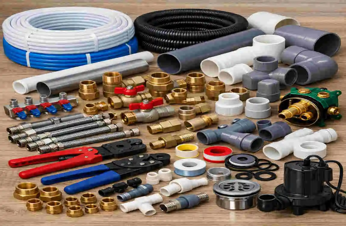 new house plumbing materials