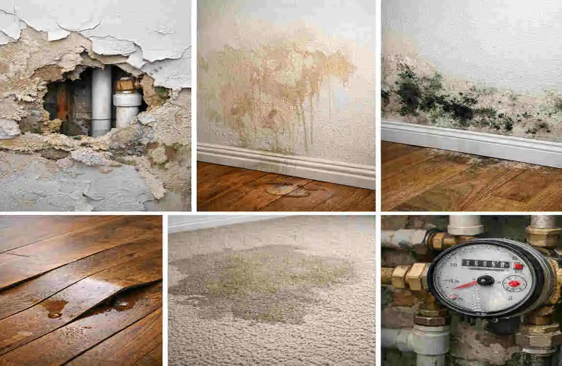 how to detect plumbing leak behind wall