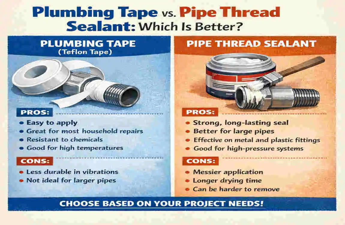 which way to wrap plumbing tape