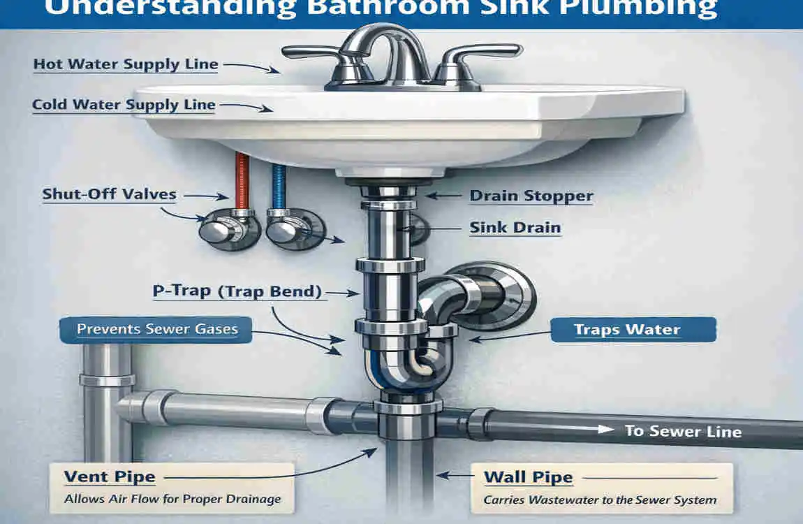 How to Install Bathroom Sink Plumbing: