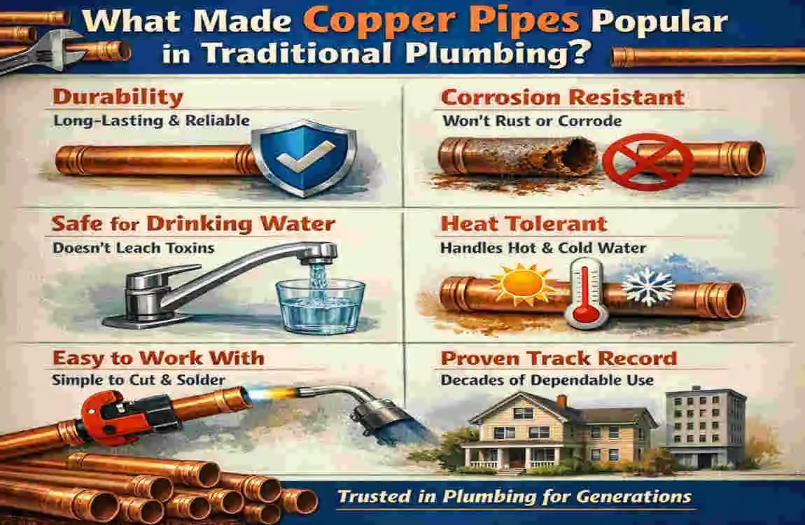 why were copper pipes replaced in plumbing