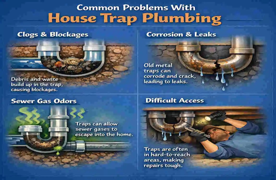 what is a house trap plumbing