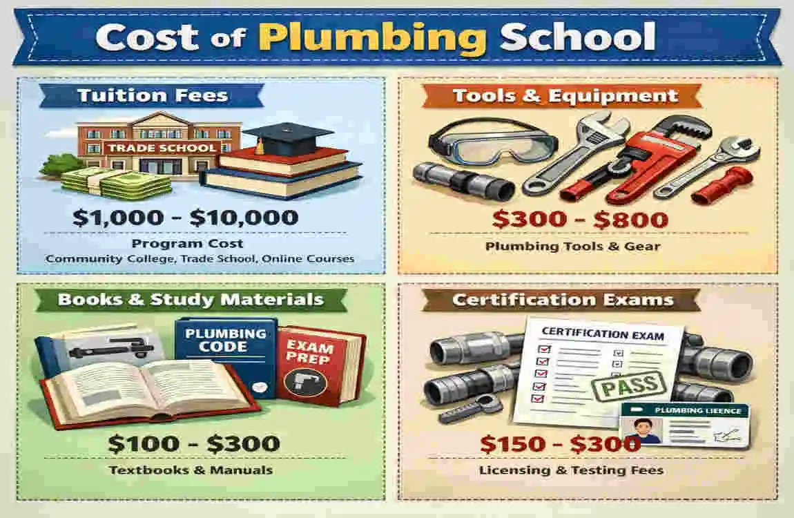 how much is plumbing school
