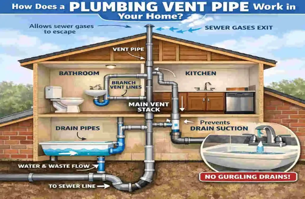 what does a plumbing vent pipe