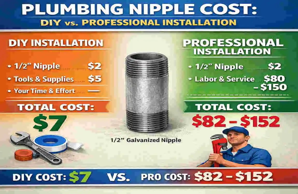 what is a plumbing nipple cost
